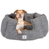 Chill Kuzzi Hondenbed Rond Grijs - Hondenmatras - M