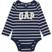 Gap Rompertje/body navy / lichtgeel / wit