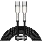 Baseus Cafule Series USB-C naar USB-C Kabel Metaal 100W 2m Zwart