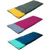 Camp Active Slaapzak - 190 x 75 cm - Donkerblauw / Lichtblauw
