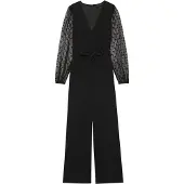 Anna field Jumpsuit 'Dobby' zwart