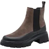 Tamaris Chelsea boots brokaat / donkerbruin