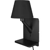 TRIO Strak Nachtlampje Comfort Zwart Met Usb