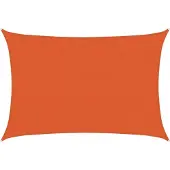 vidaXL Zonnezeil 160 g/m² 3,5x5 m HDPE oranje