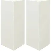 vidaXL Plantenbakken 2 st driehoek 40x34,5x75 cm staal wit