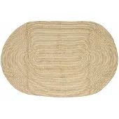 vidaXL Gebied Tapijt Natuurlijk en Wit 205 x 305 cm Jute