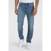 Levi's Jeans '502 Taper Linen + Denim' lichtblauw