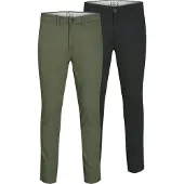 Jack & Jones Chino 'Macro Dave' pastelgroen / zwart