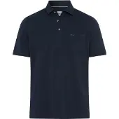 Brax poloshirt katoen donkerblauw gemêleerd normale fit