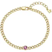 Glanzstücke Armband goudgeel / lila