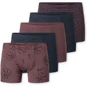 Schiesser Onderbroek ' 955 Multi ' donkerblauw / roestrood / zwart