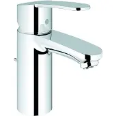 GROHE wastafelmengkraan Eurostyle C 33561, voor lage druk, met trekstang, chroom, éénhendelbediening