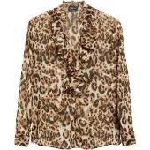s.Oliver Blouse crème / chocoladebruin