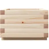 vidaXL Plantenbak 40x40x26,5 cm massief grenenhout