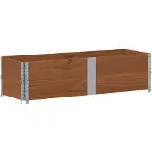 vidaXL Plantenbak 150x50 cm massief grenenhout bruin