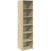 vidaXL Hoge kast 45x41x185 cm bewerkt hout sonoma eikenkleurig