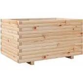 vidaXL Plantenbak 90x60x49,5 cm massief grenenhout