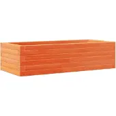 vidaXL Plantenbak 90x40x23 cm massief grenenhout wasbruin