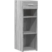 vidaXL Dressoir, grijs Sonoma, 30x42,5x93 cm, houtvezel