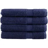 vidaXL Saunadoeken SOLUND 4 st 600 g/m² 80x200 cm marineblauw