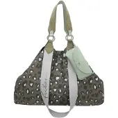 Fritzi aus Preußen Shopper 'Izzy' pastelblauw / olijfgroen / zwart / offwhite