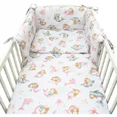 Kerstin Kinderledikant Beddengoed Set 135x100cm met Bedbeschermer