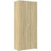 vidaXL Hoge kast 80x42,5x185 cm bewerkt hout sonoma eikenkleurig