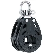 Harken Double Carbo Pulley 57 Mm Zwart