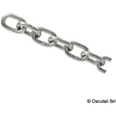 Osculati Genoese Stainless Steel Chain 50 M 6 Mm Zilver