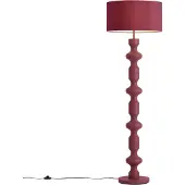 QAZQA Retro vloerlamp plum met stoffen kap 160cm - Captain