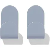 HEMA Plakhaken Rvs Blauw-grijs - 2 Stuks (blauw)