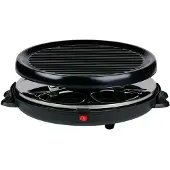 Alpina Raclette Grill 800W - Grillplaat voor 8 Personen - Gourmetset met Afneembare Grillplaat