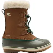 Sorel - Après-skischoenen - Big Kids Yoot Pac Nylon WP Velvet Tan Stone Green voor Unisex van Nylon - Kindermaat 38 - Bruin