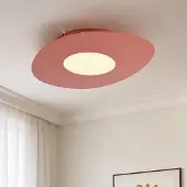 LumenXL Plafondlamp Malina in terracotta rood met organische vorm