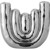 Bloomingville Shine kandelaar Zilver, 18,5x17,5 cm
