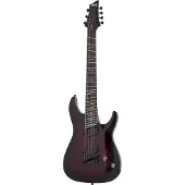 Schecter Omen Elite 7 MultiScale Black Cherry Burst elektrische gitaar