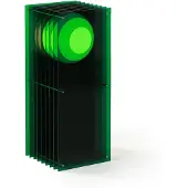 Bang Lớp Big Rectangle Vloerlamp Green acrylic