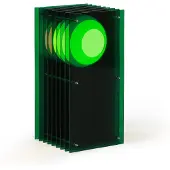Bang Lớp Small Rectangle Tafellamp Green acrylic