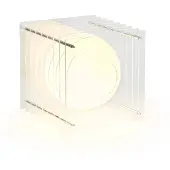 Bang Lớp Big Square Tafellamp Clear acrylic