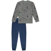 Schiesser Nachtkledij ' Nightwear ' blauw / groen