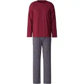 Calida Pyjama lang 'Relax Imprint' wijnrood