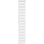 vidaXL Zebra rolgordijn 50x200 cm stofbreedte 45,9cm polyester wit
