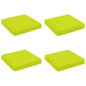 vidaXL 4-Piece Zitkussens VUGHT 4 st 100% Polyester Heldere Groen.