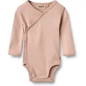 Wheat Rompertje/body 'Wraparound Pil' oudroze