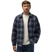 State of Art Overshirts donkerblauw geruit