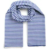 Pieces Sjaal 'PCAlberte' blauw / wit