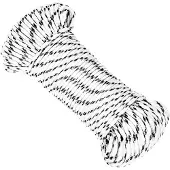 vidaXL Multifunctioneel touw 4 mm 100 m Wit Polyester