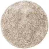 MUST Living vloerkleed Crown, rond, klein, diameter 150 cm, beige, 100% polyester