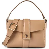 U.S. POLO ASSN. Schoudertas 'Margaret' lichtbruin