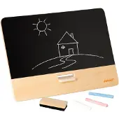 Janod - Schoolbord - Tijdloos krijtbord - Tafelmodel / ophangbaar